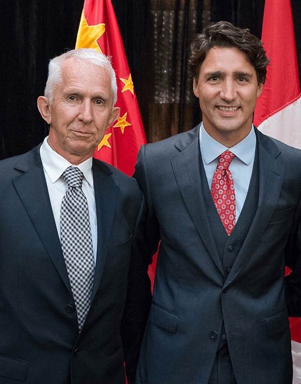 Jim Clark z Justinem Trudeau